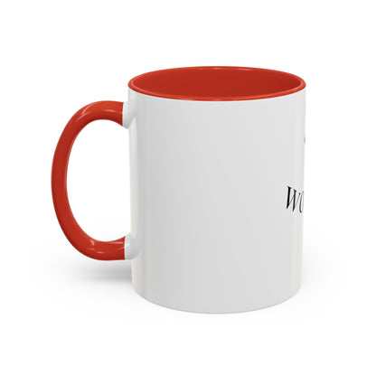 Worthy Christian Coffee Mug — Cross Faith Inspirational Accent Mug (11/15 oz)