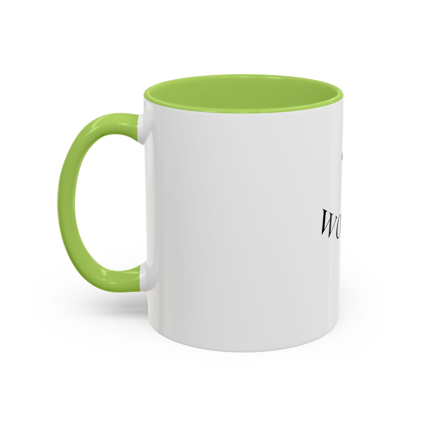 Worthy Christian Coffee Mug — Cross Faith Inspirational Accent Mug (11/15 oz)