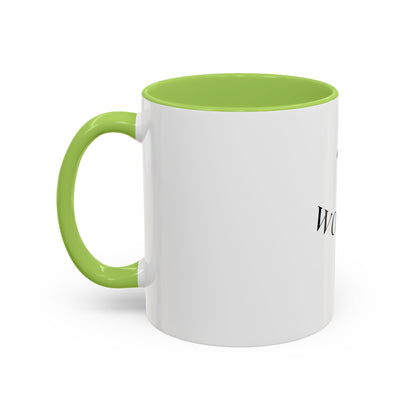 Worthy Christian Coffee Mug — Cross Faith Inspirational Accent Mug (11/15 oz)