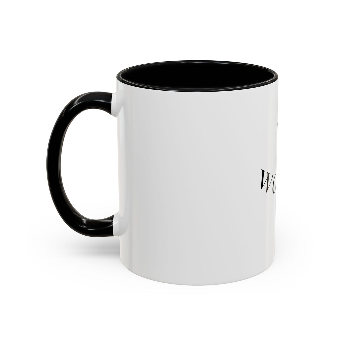 Worthy Christian Coffee Mug — Cross Faith Inspirational Accent Mug (11/15 oz)