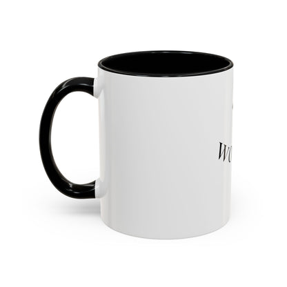 Worthy Christian Coffee Mug — Cross Faith Inspirational Accent Mug (11/15 oz)