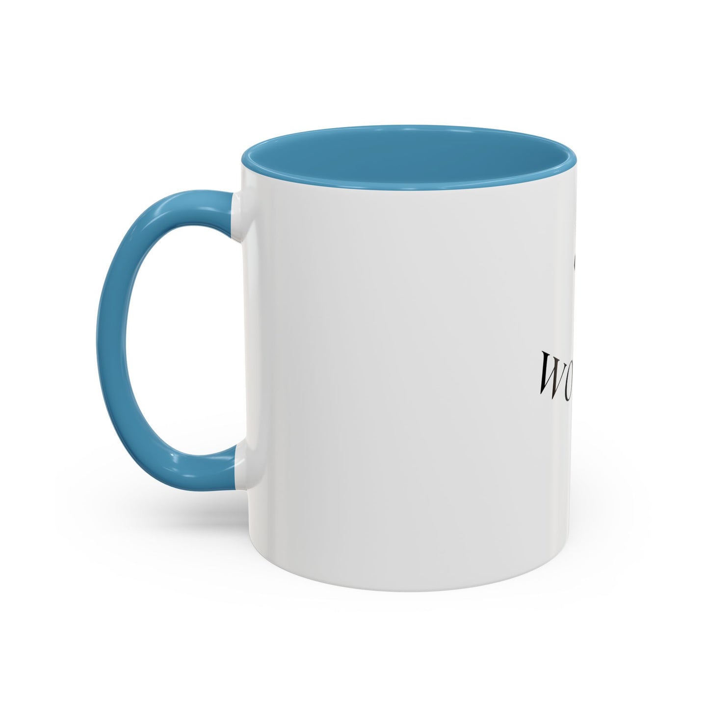 Worthy Christian Coffee Mug — Cross Faith Inspirational Accent Mug (11/15 oz)