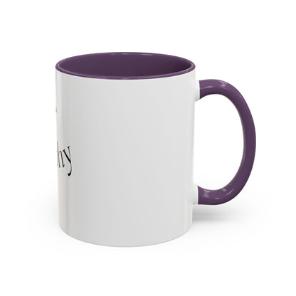 Worthy Christian Coffee Mug — Cross Faith Inspirational Accent Mug (11/15 oz)