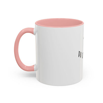 Worthy Christian Coffee Mug — Cross Faith Inspirational Accent Mug (11/15 oz)