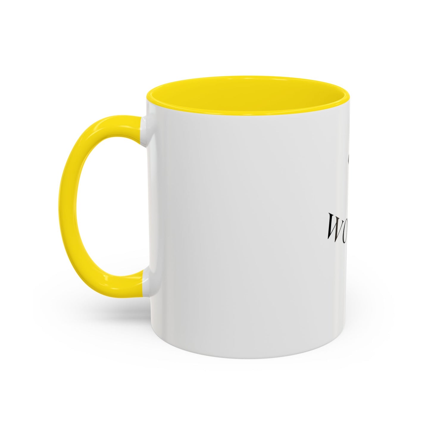 Worthy Christian Coffee Mug — Cross Faith Inspirational Accent Mug (11/15 oz)