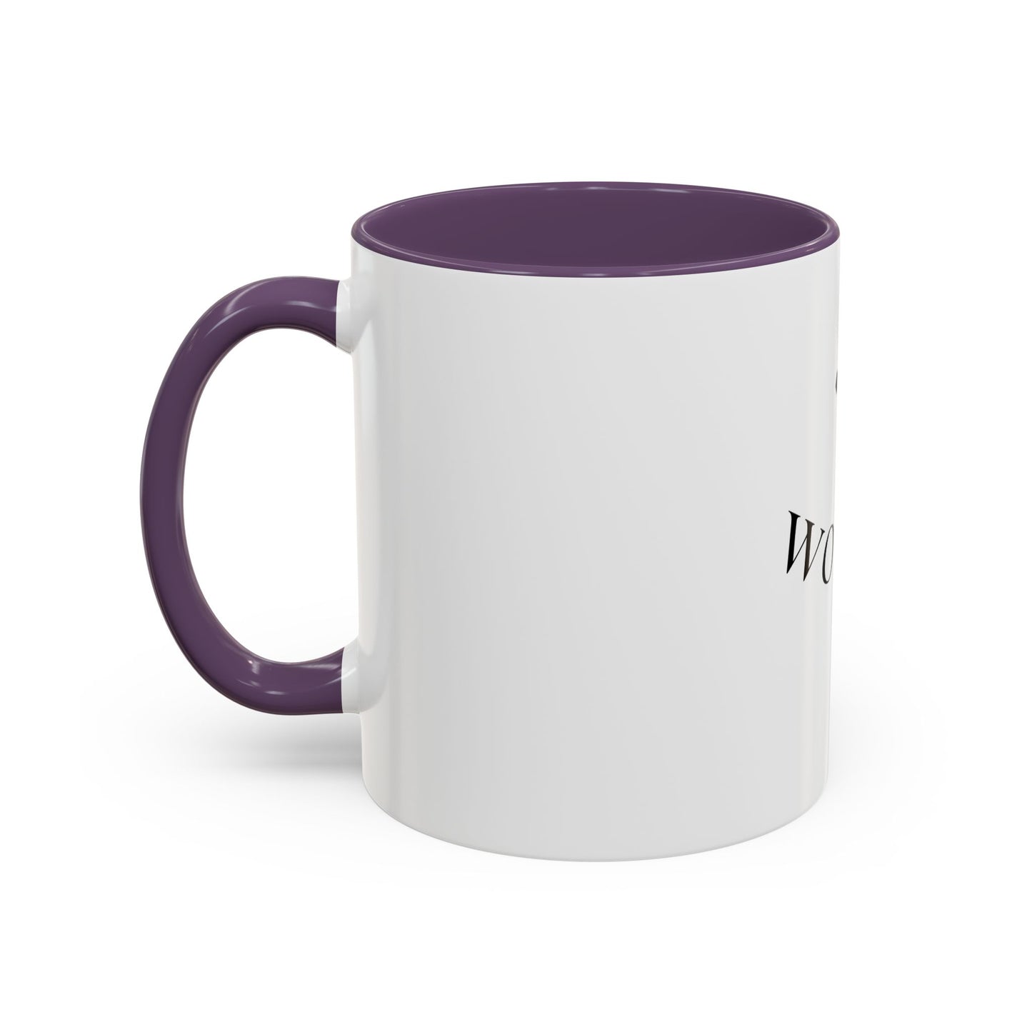 Worthy Christian Coffee Mug — Cross Faith Inspirational Accent Mug (11/15 oz)